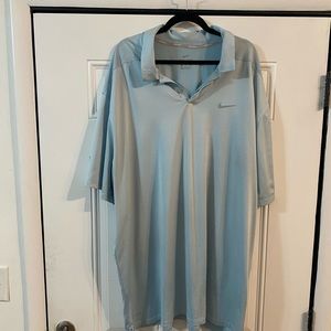Nike drifit golf polo 4xl great condition light blue